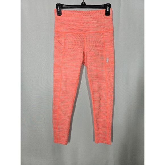Free People Pants - Free People FP Movement Roll Out Leggings Heathered Neon Mango Combo Size S/P